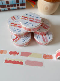 Masking tape - Pop deco coral pink
