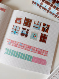Design Paper - Brown grid