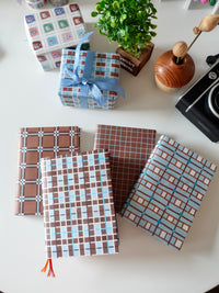 Design Paper - Brown check pattern