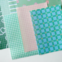 Green stationery set