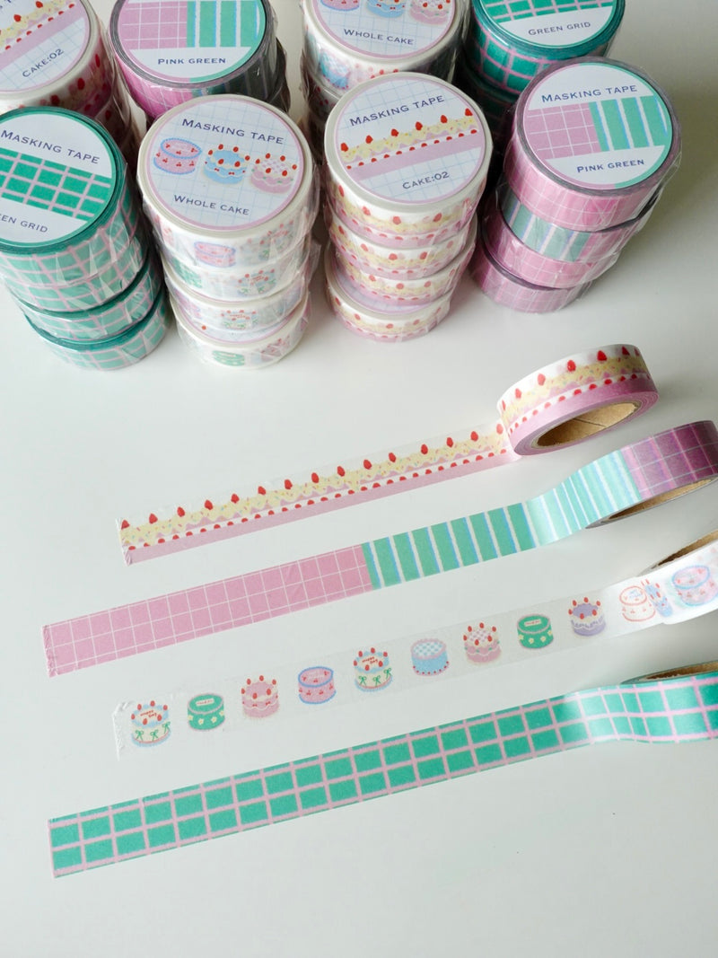 Masking tape - Pink green