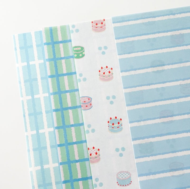 Design Paper - blue rectangle pattern