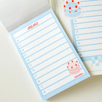 Notepad - blue cake