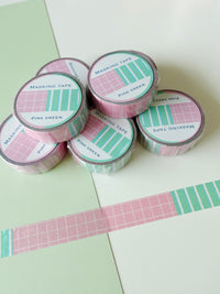 Masking tape - Pink green