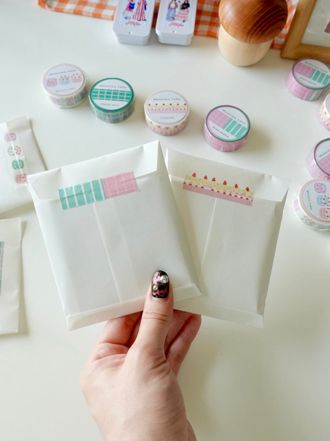 Masking tape - Pink green
