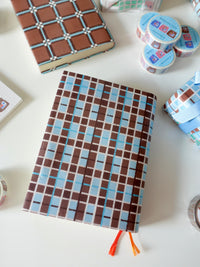 Design Paper - Brown check pattern
