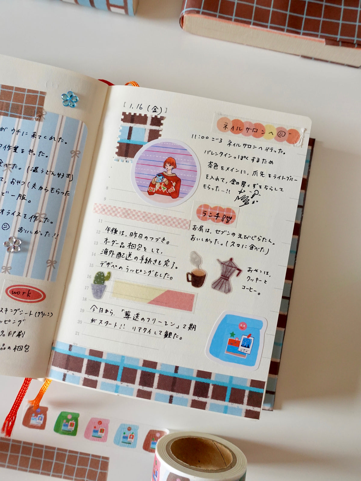 Design Paper - Brown check pattern