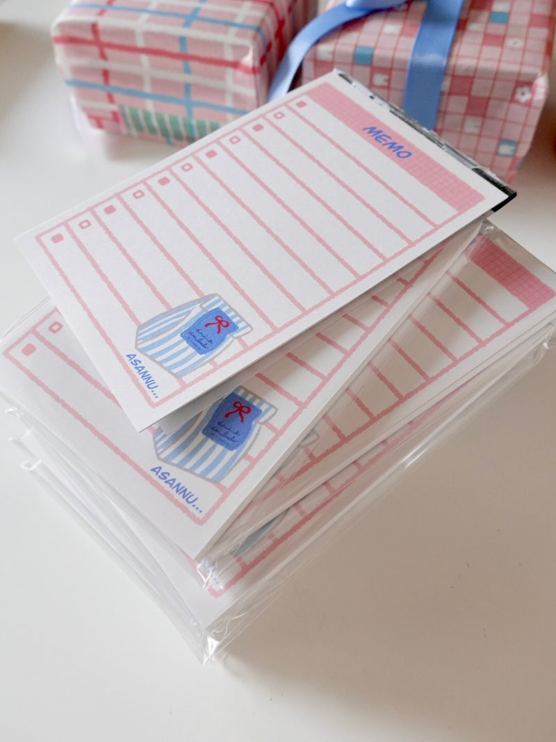 Notepad - white package – Asannu shop