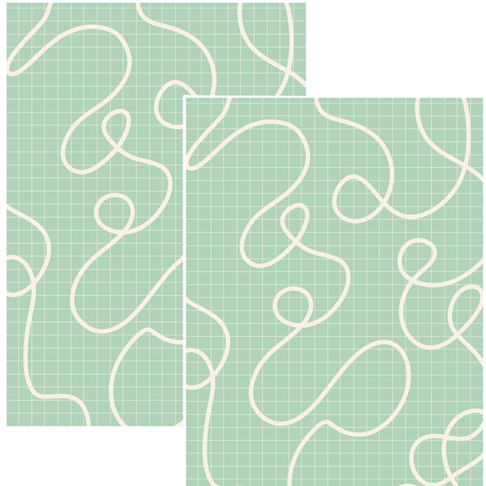 Design Paper - kuru-kuru light green
