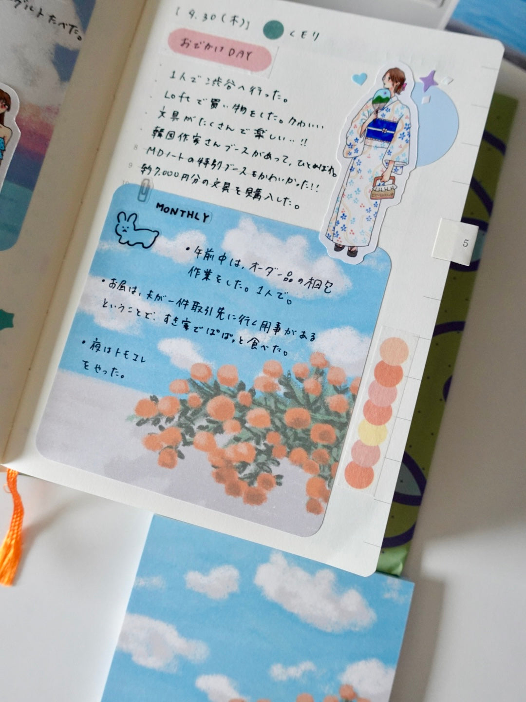 メモ帳 - 空と花