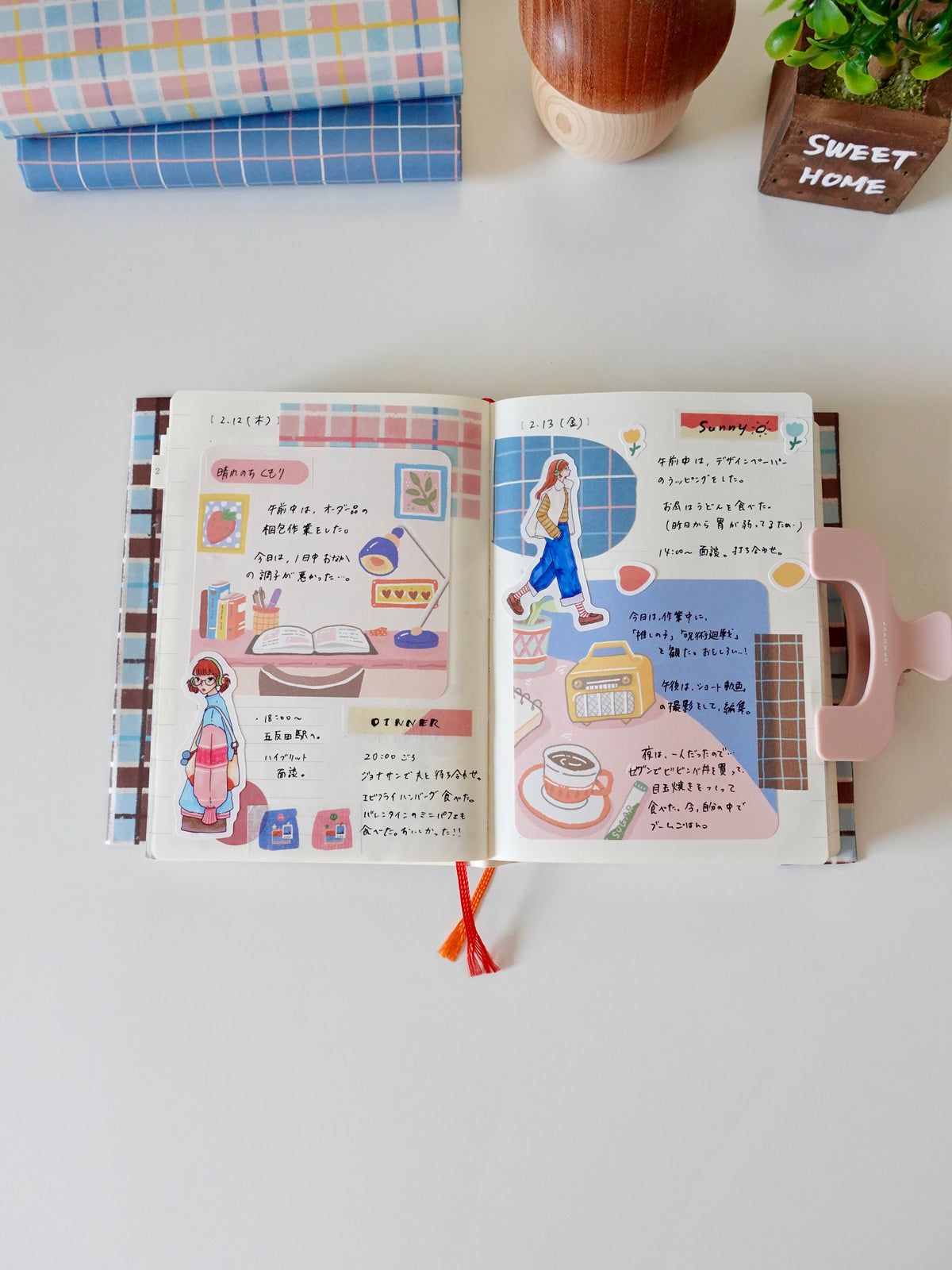 Design Paper - Spring check pattern