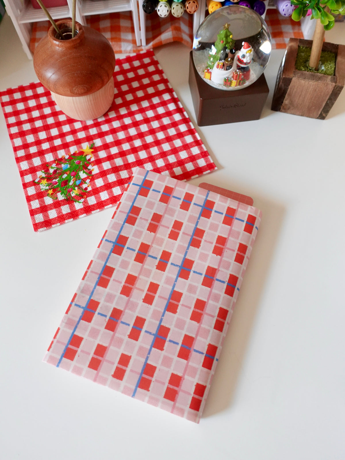 Design Paper - Red check pattern – Asannu shop