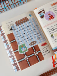Design Paper - Brown Minsa pattern
