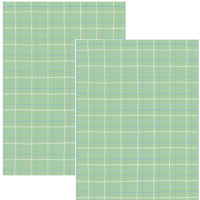 【6/27〜】 Design Paper - Green grid
