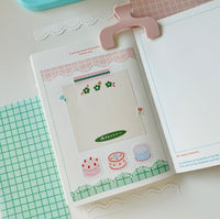 Masking sheet - pink grid