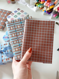 Design Paper - Brown grid