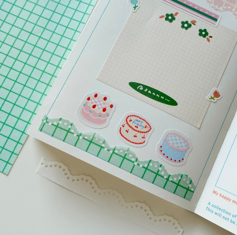 Masking sheet - green grid