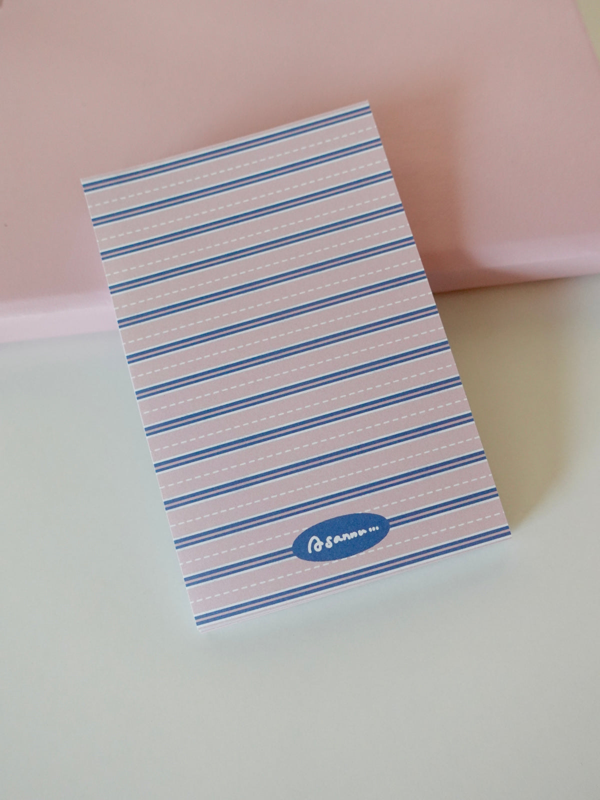 Notepad - Dusty pink stripes