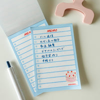 Notepad - blue cake
