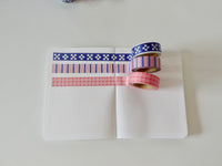 Masking tape - Pink grid