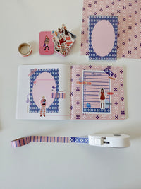 Design Paper - dusty pink Minsa pattern