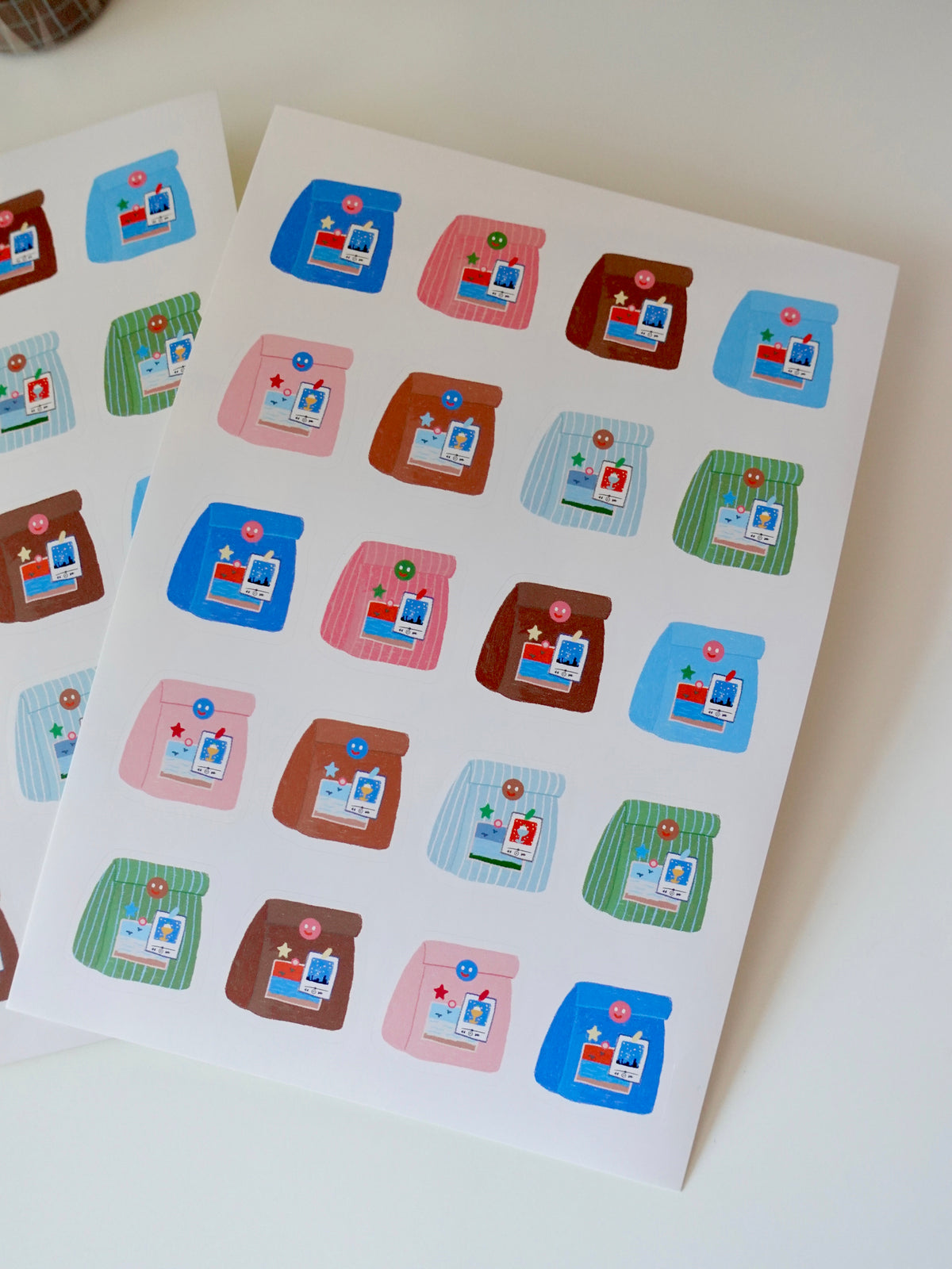 Sticker - blue package