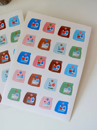 Sticker - blue package