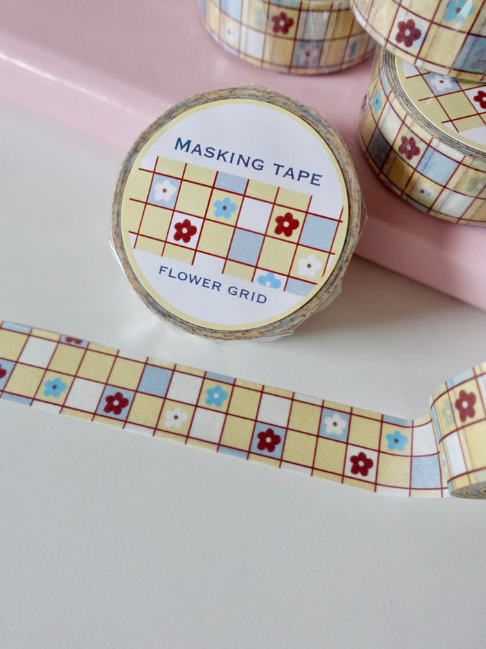 Masking tape - Flower grid