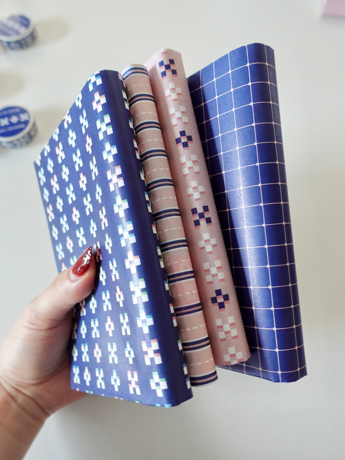 Design Paper - dusty pink Minsa pattern