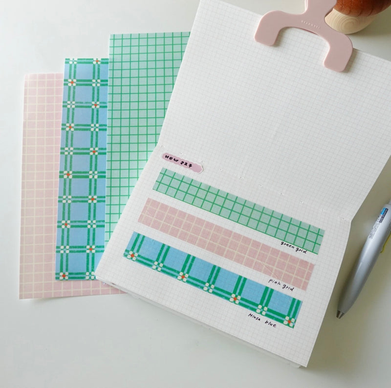Green stationery set