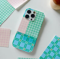 Masking sheet - pink grid