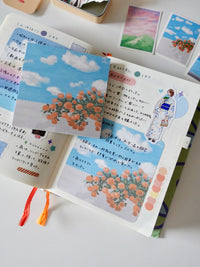 メモ帳 - 空と花