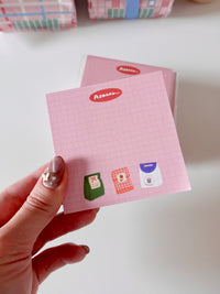 Notepad - mini pink package