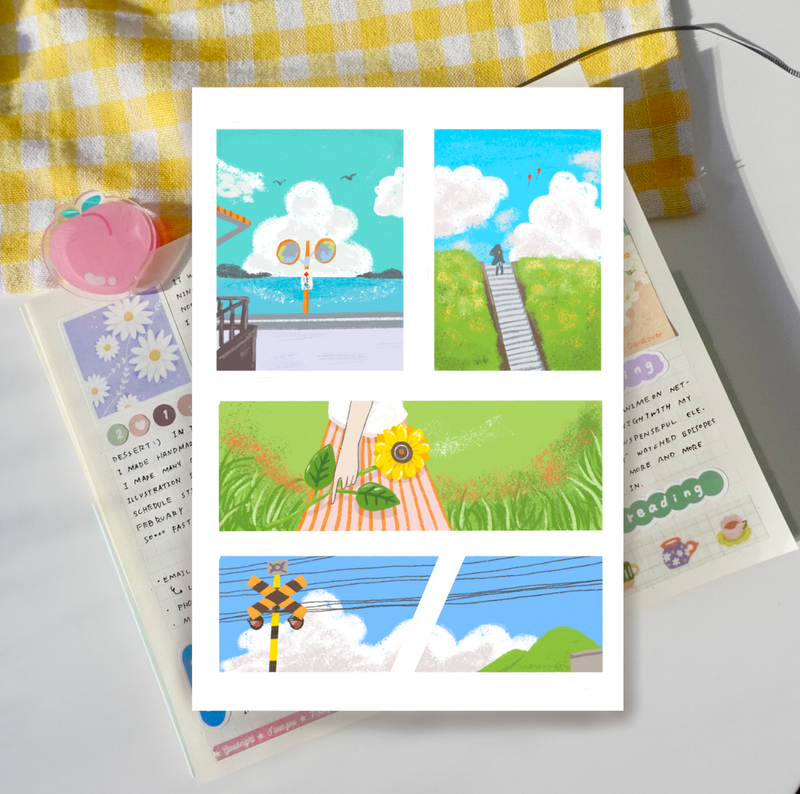 Summer Scenery Stickers