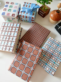 Design Paper - Brown grid