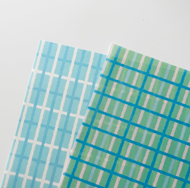 Design Paper - blue rectangle pattern