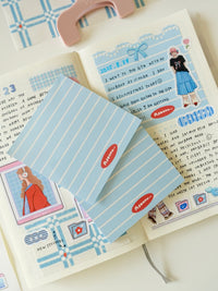 Notepad - blue stripes