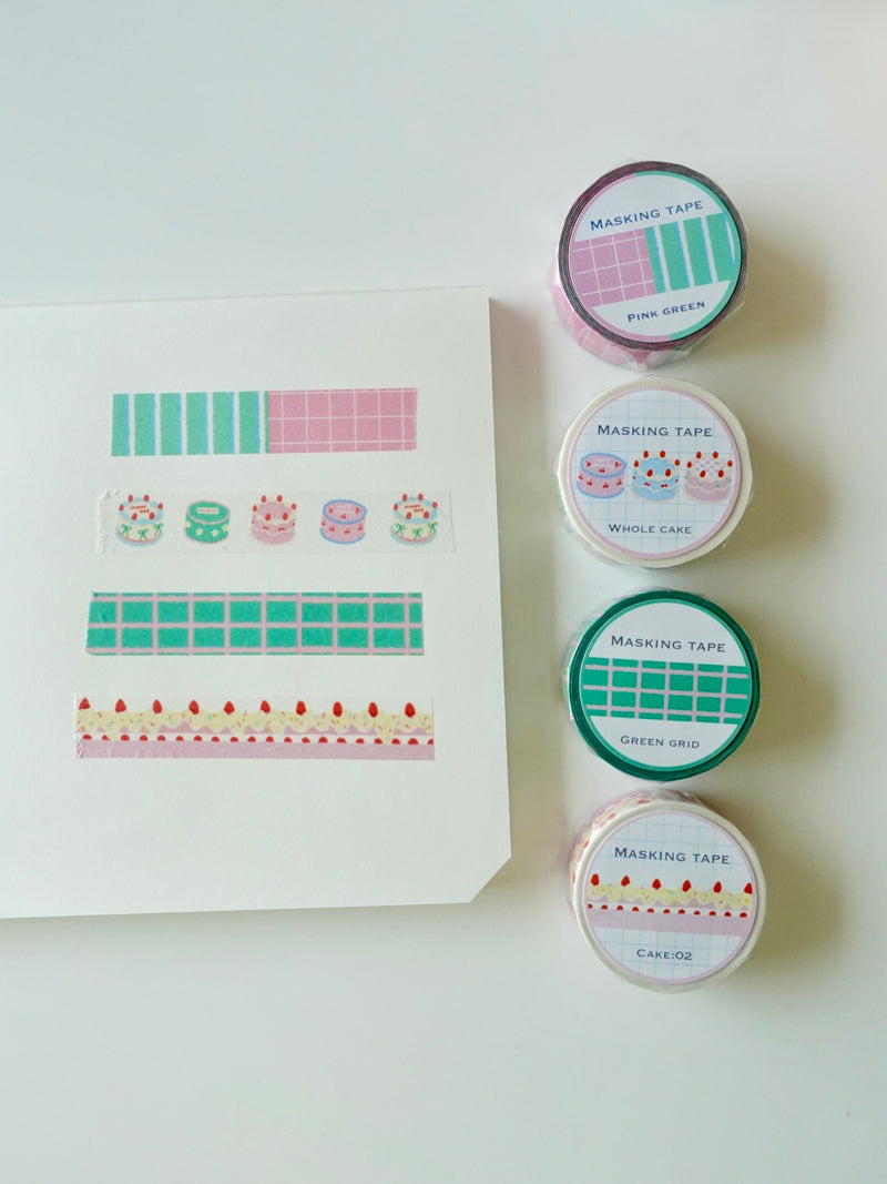 Masking tape - Pink green
