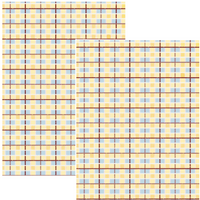 Design Paper - Butter yellow check pattern