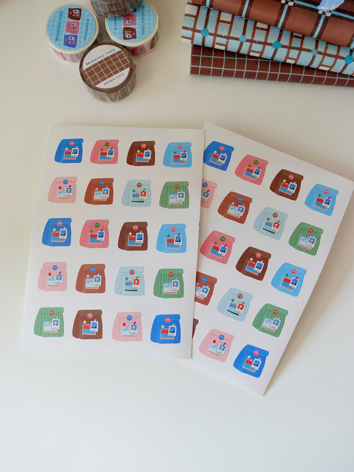 Sticker - blue package