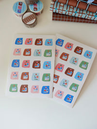 Sticker - blue package