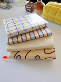 Design Paper - Butter yellow grid