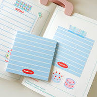 Notepad - blue stripes