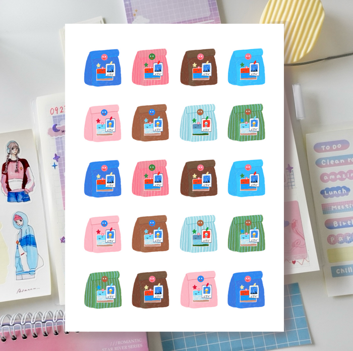 Sticker - blue package