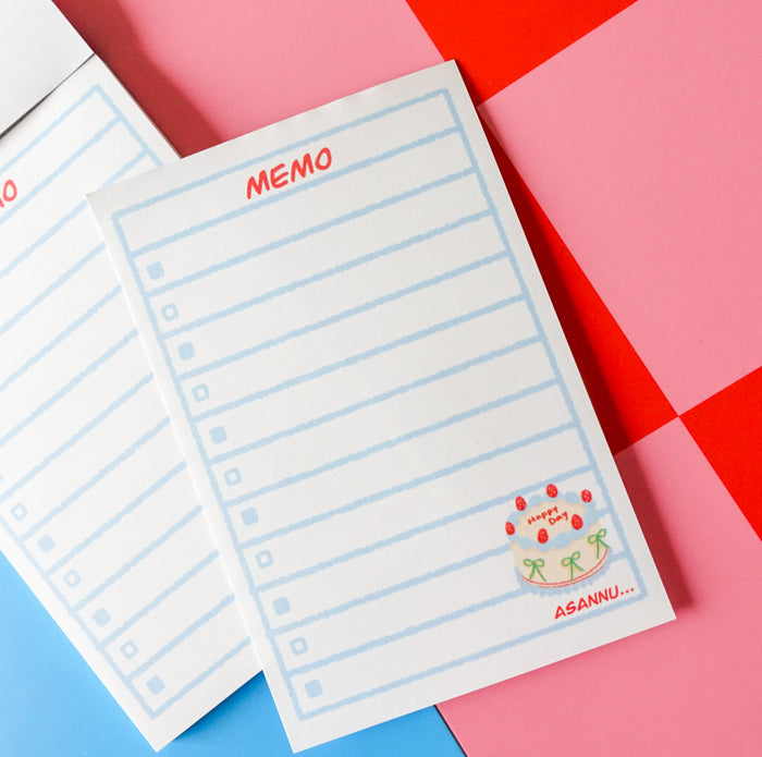 Notepad - white cake