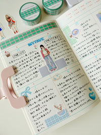 Masking tape - Green grid