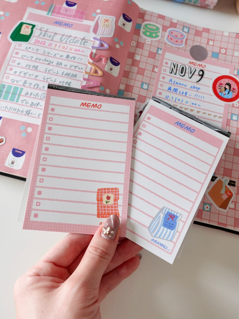 Notepad - pink package – Asannu shop