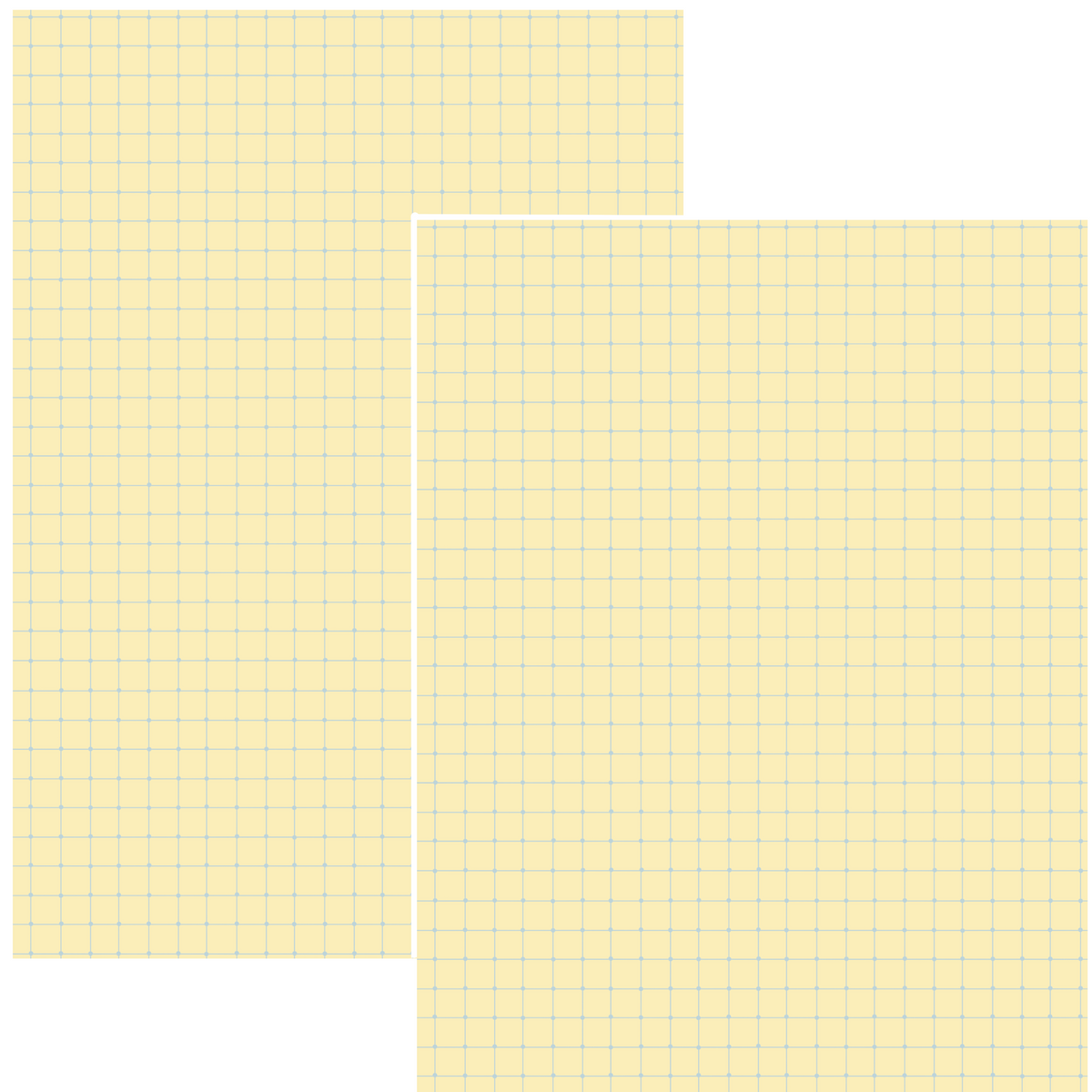 Design Paper - Butter yellow grid