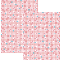 Design Paper - rabbit pink grid