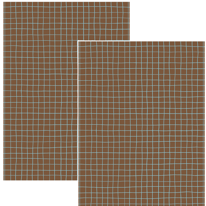 Design Paper - Brown grid